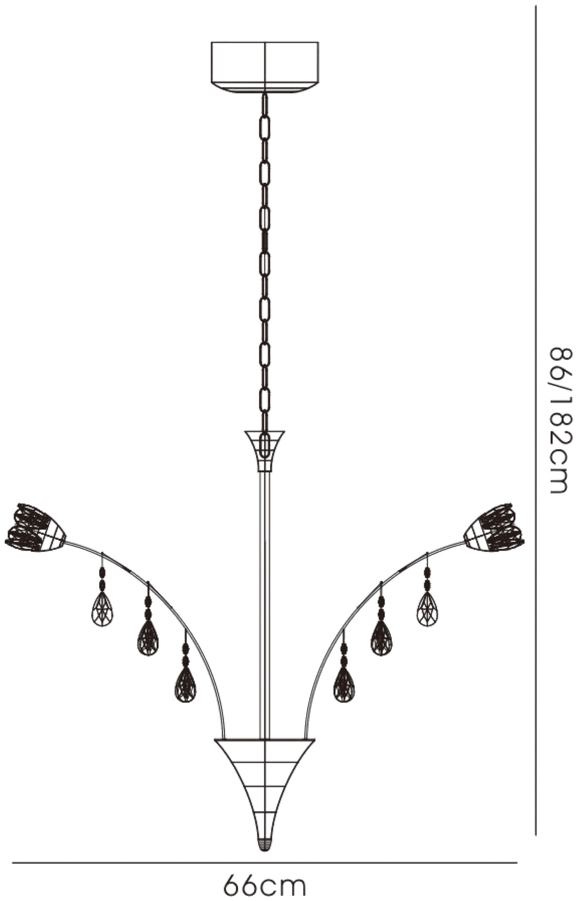 Bouquet Crystal Ceiling Lights Diyas Multi Arm Crystal Fittings